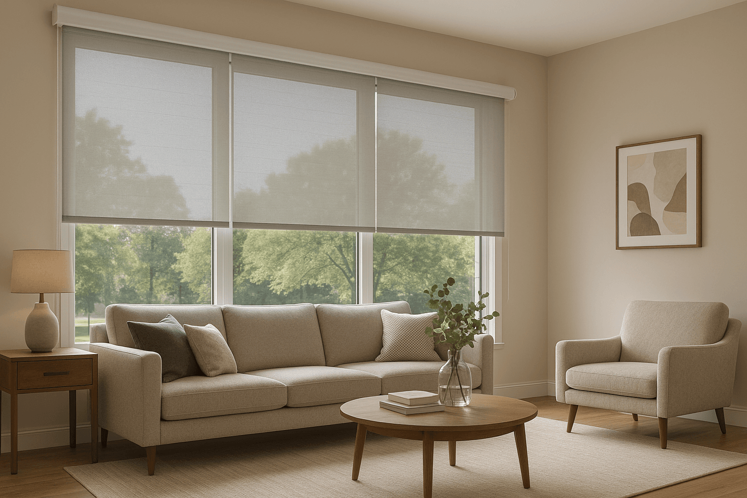 Motorized Transparent Blinds